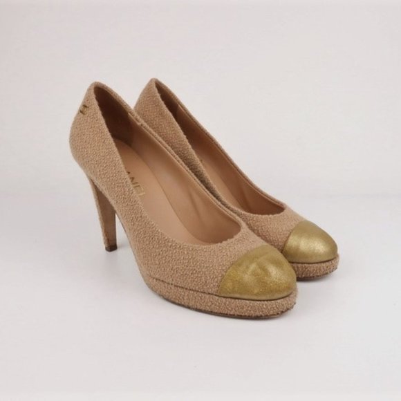Chanel 15C Loop Tweed Platform Sz 38.5 - Picture 3 of 7